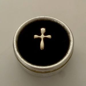 Sterling silver cross charm